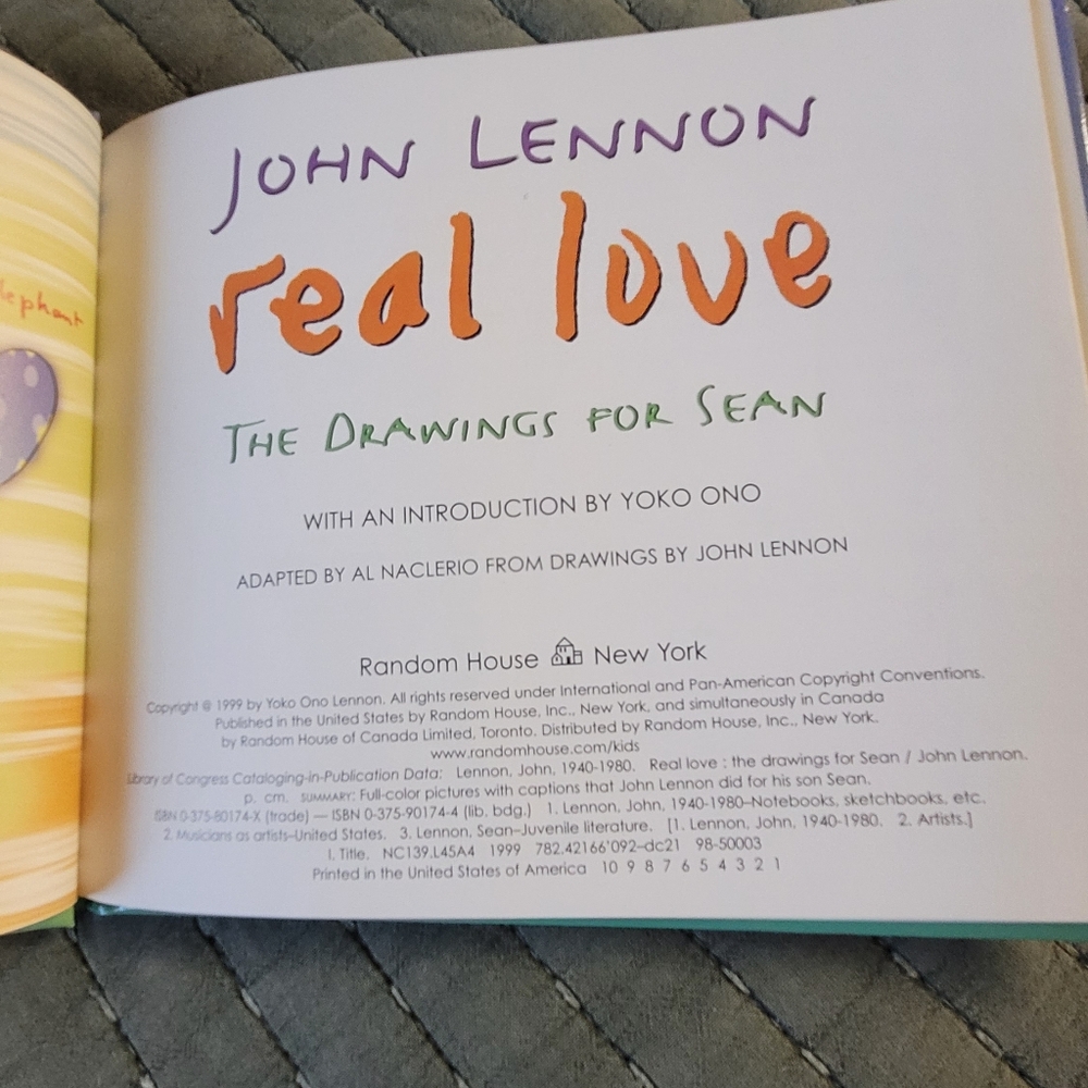 John Lennon 'Real Love' Art Book - Picture 3 of 8